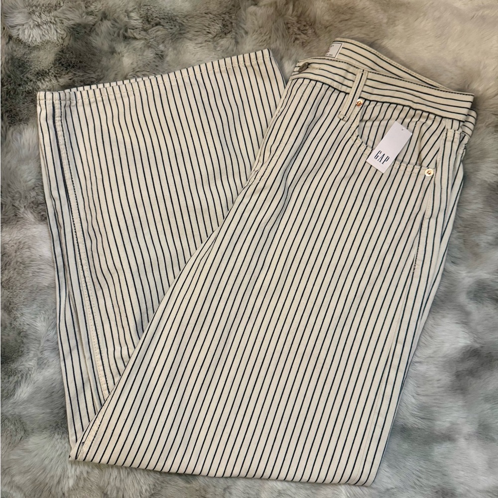 GAP Striped Pants - Black and White